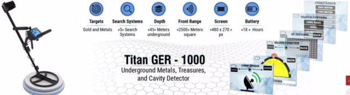 جهاز كشف الذهب تيتان جير 1000