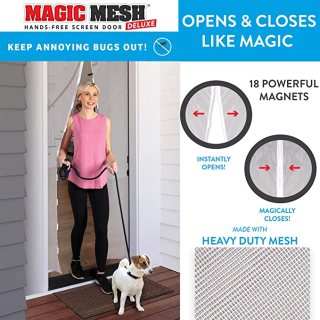 الستارة المغناطيسية magic mesh لمنع الناموس الحشرات من دخول المنزل 6