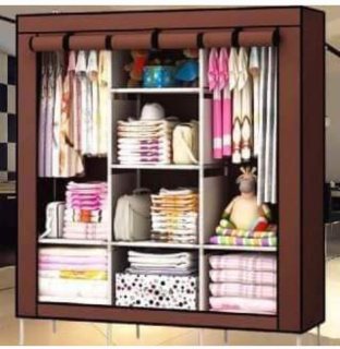 خزانة ملابس قماش - خزائن تخزين ملابس متنقلة حجم كبير سهولة تخزين ترتيب 7