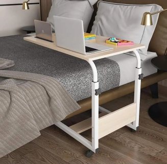 طاولة طبية قابلة للتعديل طاولة سرير طاولات اكل للمرضى . Over Bed Table 5