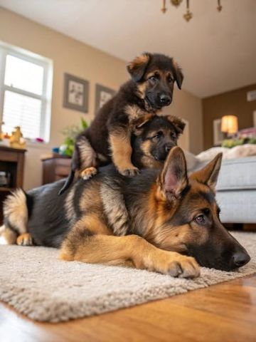 Intelligent German Shepherd puppies
