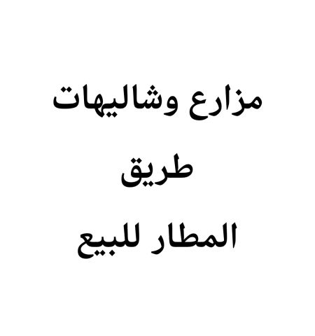 مزارع طريق المطار للبيع 