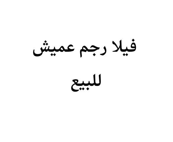 فيلا في رجم عميش للبيع 