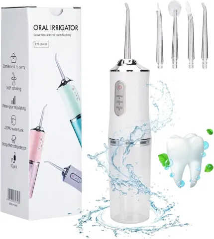 جهاز تنظيف الاسنان بالماء مع 3 اوضاع لتنظيف الاسنان بالماء اللاسل 2