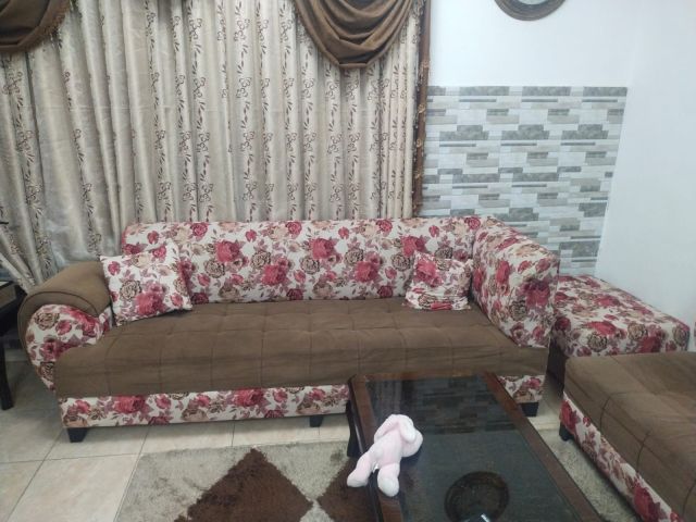 طقم كنب كورنر مستعمل خفيف بسعر حرق 3