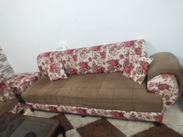 طقم كنب كورنر مستعمل خفيف بسعر حرق